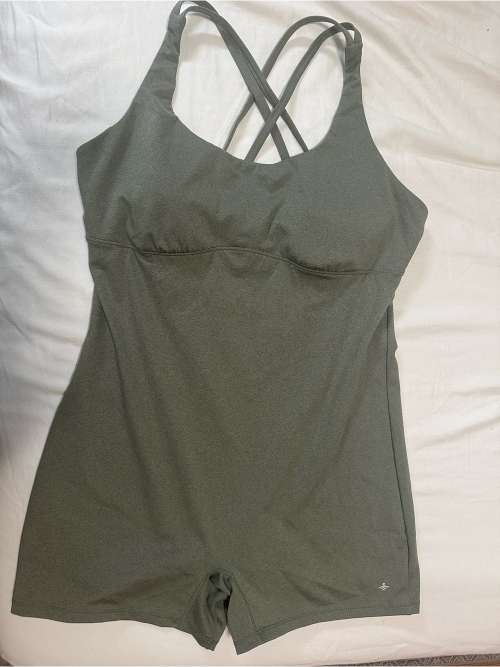 HALARA Olive Strappy Athletic Romper